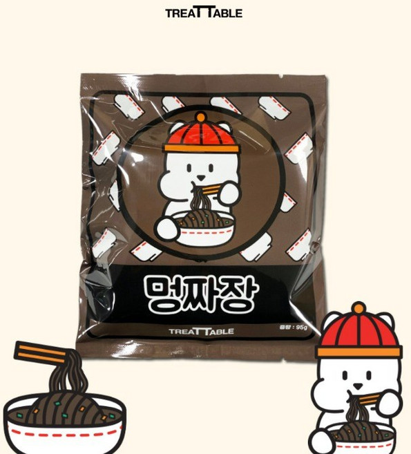 트릿테이블 멍짜장, 95g, 5개