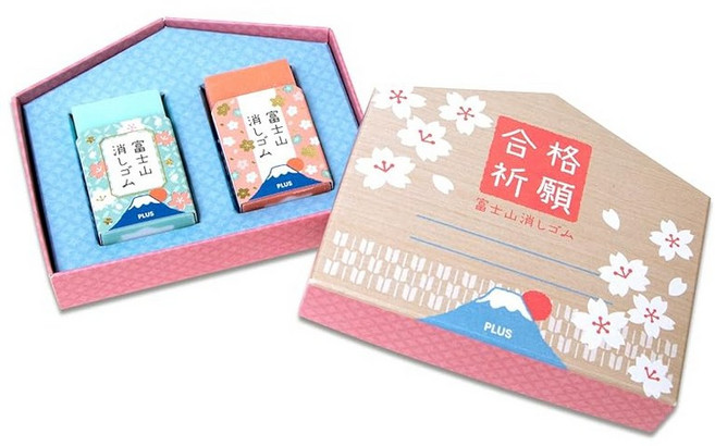 ER-100AIF-2P 36-518 플러스 지우개 에어 인 후지산 지우개 한정 후지 에마, 1개, 상세페이지 참조