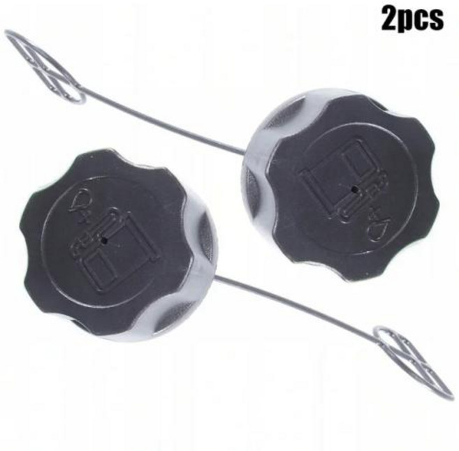 다중 연료 가솔린 탱크 캡 트리머 브러시 커터 액세서리 Fuxtec Gude Rotfuchs 정원 트리머 부품 파크사이드 2 개, 1) 2pcs