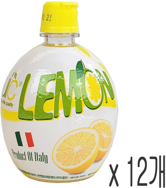 juic 레몬주스, 200ml, 12개