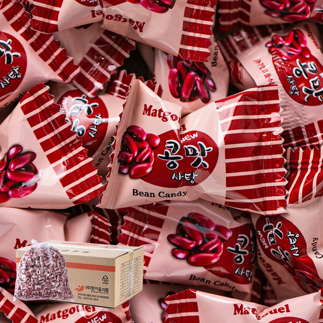 맛고을 콩맛사탕D 4kg 대용량 과자 디저트 후식 캔디 간식 엠티 행사 축제 업소용, 1, 1개