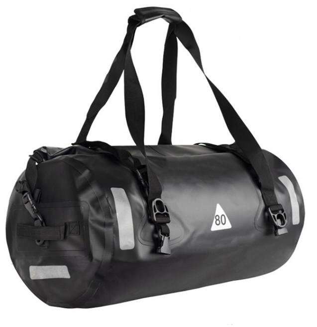 발통마켓 오토바이 퀵스트랩 대용량 방수가방 리어백, 1개, 블랙