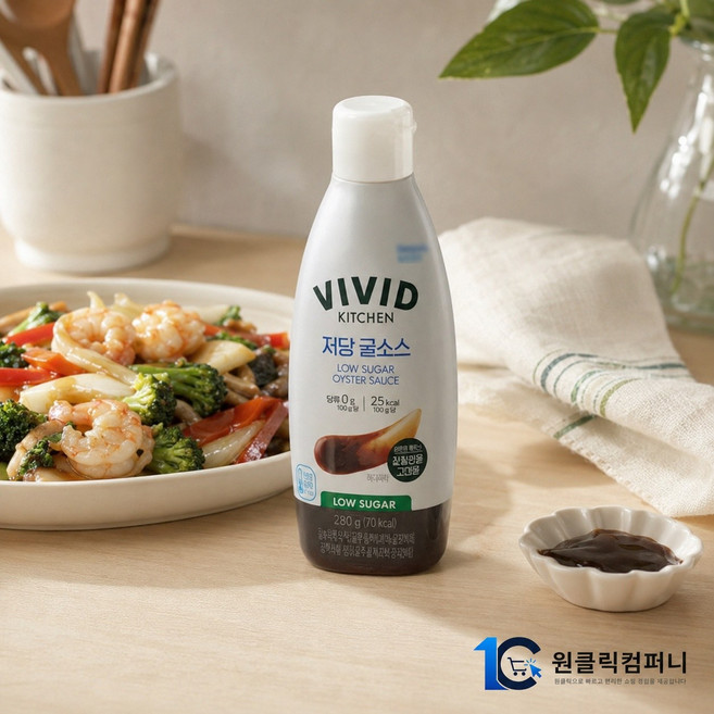 비비드키친 저당 굴소스 310g, 1개