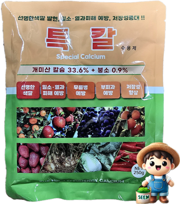 윈터그린 특칼 250g 개미산 칼슘 고기능 칼슘결핍 예방 무름 착색 열과 일소 붕소 윈터그린, 1개