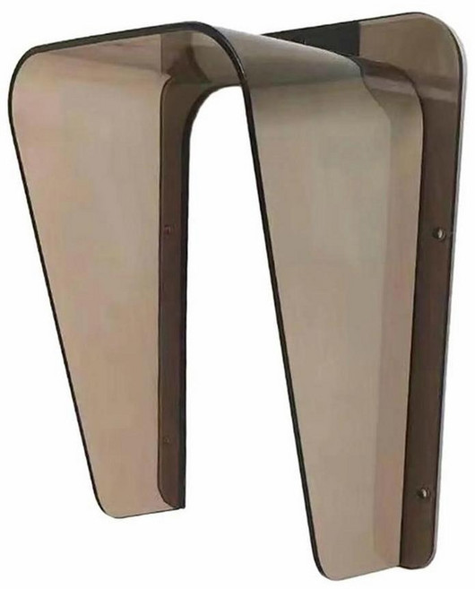 출입 통제 키패드용 초인종 레인 커버 도어록 도어폰 인터콤, 갈색, 21.5cmx17.5cmx10cm, 1개