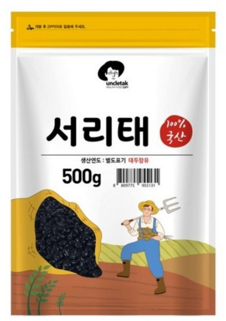 엉클탁 국산 서리태, 500g, 1개