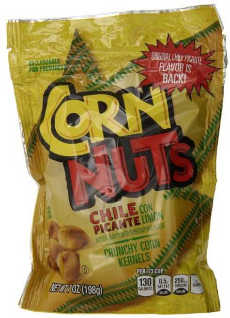 Corn Nuts 스낵 콘 너츠 칠레 피칸테 라임 크런치 믹스 7온스 가방 6개 묶음