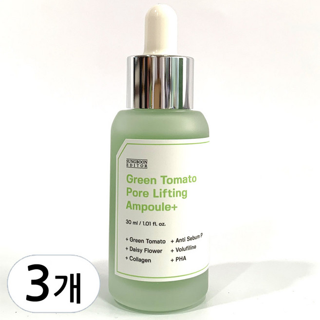 성분에디터 그린토마토 포어 리프팅 앰플, 30ml, 3개