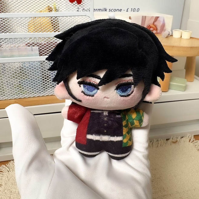 鬼滅之刃 趴姿玩偶 灶門炭治郎 我妻善逸 嘴平伊之助 10cm, 1個, 富岡義勇冷酷眼