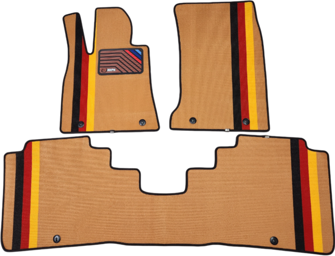 독스피아 새들브라운 독일라인 카매트 승용/SUV 코일매트 전차종 자동차매트, 1열+2열, 새들 브라운