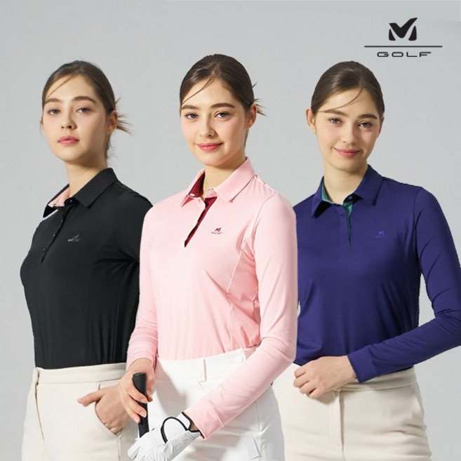 밀레 로고 긴팔 카라티 여성 3컬러 택1 AKG032 BOG027