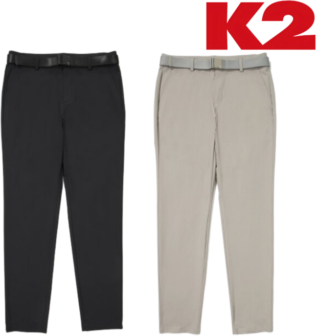 [정상가: 130 000원] K2 남성 긴바지 봄 여름 벨트포함 초냉감 아이스 가볍고 시원하고 편한 빅사이즈 팬츠 일상 외출 등산 캠핑 골프 여행 운동 사무실 산행 아웃도어 하의