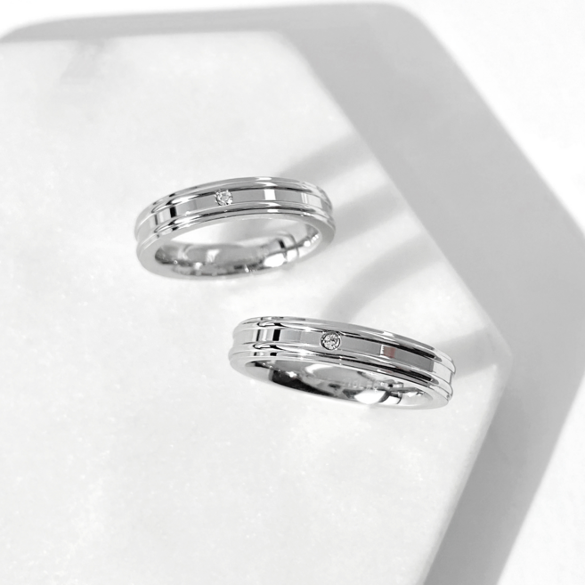 (무료각인) 써지컬 에프터레인 반지 학생 커플링 100일 기념일 선물