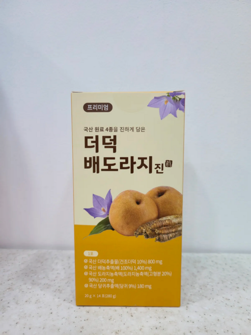 약국 정품 자연의 선물 신체방어력 향상에 더덕배도라지 진액 14일분, 20g