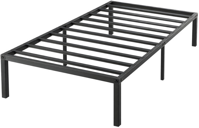 키루에 철제 프레임 침대 매트리스 안방 원룸 아파트 받침, 검은색