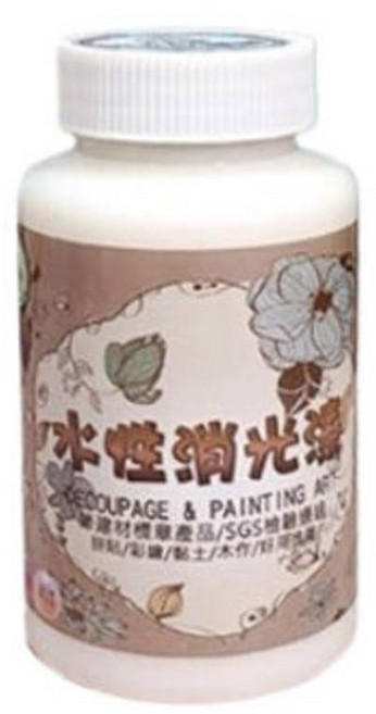 MIT水性保護漆250克【不回黏-亮光】【不回黏-消光】保護漆︱水性抗菌防霉 彩繪木器漆 拼貼保護漆 透明漆 亮光漆 清漆︱麥手作, 不回黏-消光 250克, 1個