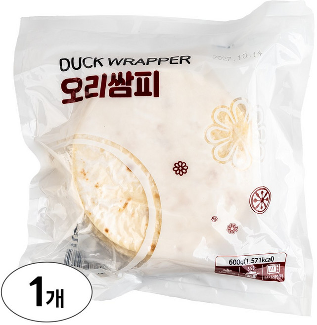 북경오리 오리쌈피 야빙, 1개, 600g