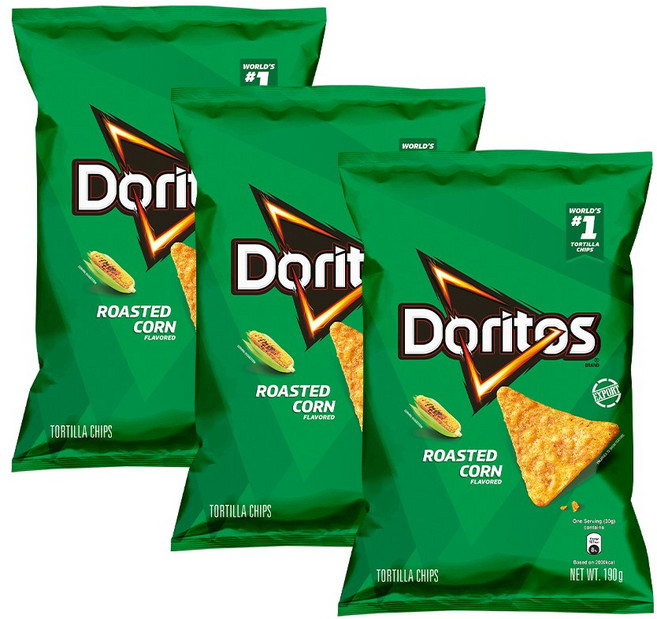 도리토스 로스티드 콘맛 또띨라 칩 190g x 3개