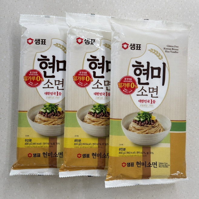 샘표 현미쌀소면 800g 3개