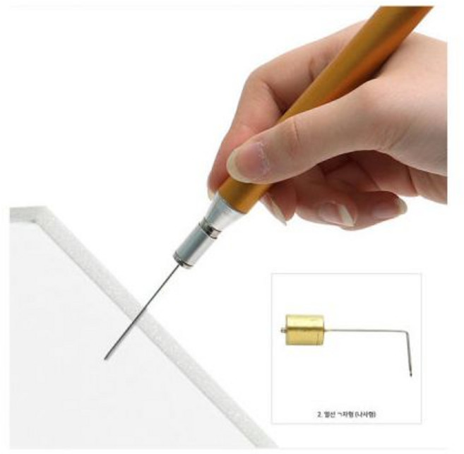 국산 크리앤조이 열선우드락커터기 리필나사형_ㄱ자형