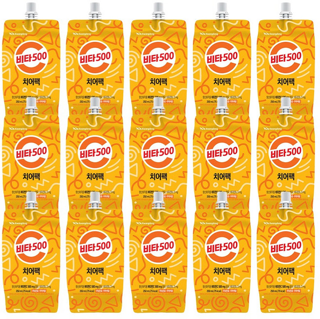 광동제약 비타500 치어팩, 250ml, 15팩