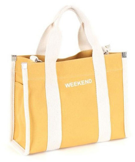 미니멀 사이즈 캐주얼 캔버스 에코백 L-2097