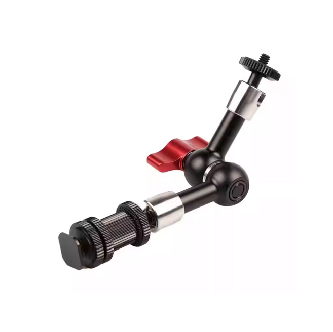 카메라 매직암 360도 회전 촬영용 브라켓 유튜브 장비 듀얼 볼헤드 1/4 나사, 1개, 7인치 (받침대 포함)