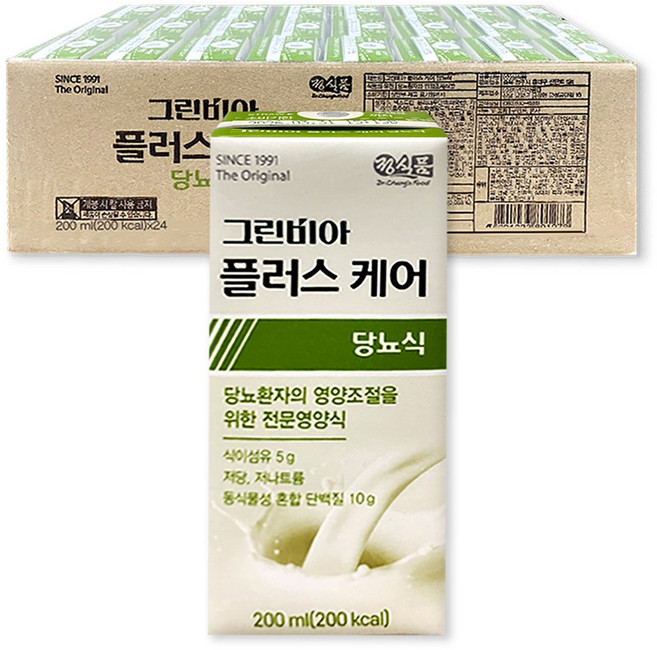 그린비아 플러스 케어 당뇨 조절 환자 건강식, 24개, 200ml