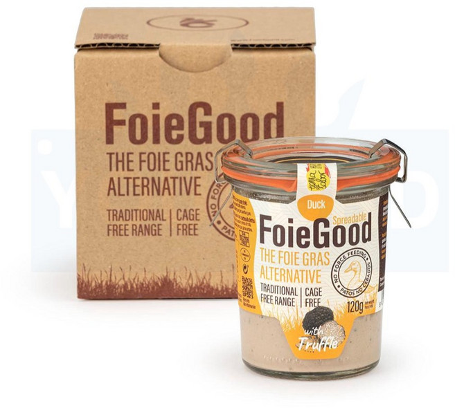 트러플 오리 간 파테 스프레드 푸아그라 스페인 유리 통조림 120g 유로드, 1개