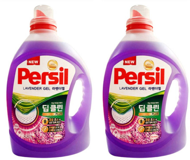 퍼실 딥클린 라벤더 액상세제 드럼용 본품, 2.2L, 2개