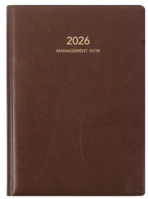 양지다이어리 2026 매니지먼트16Tw 다이어리, 브라운, 1개