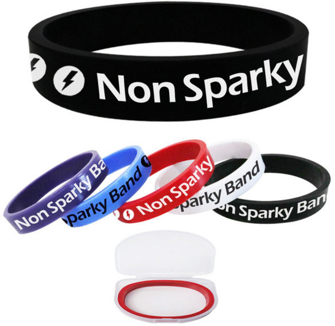 정전기 방지 팔찌 실리콘 밴드 (국산), 1개