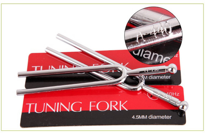 愛樂城堡 音叉 A音調音叉 440Hz 標準音A定音必備 音樂用具 4.5MM直徑, 1個
