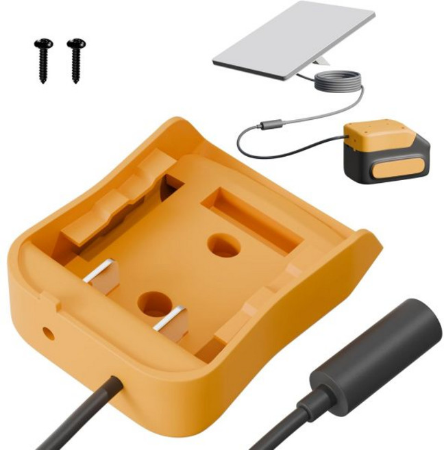 스타링크 미니 배터리 어댑터 밀 18V 다이얼텍 팩 호환 방수 휴대용 차량 캠핑 여행 선박용 USA, for De.Walt