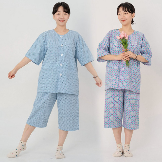 월드유니폼 반팔 편하고 만족스러운 환자복 요양복