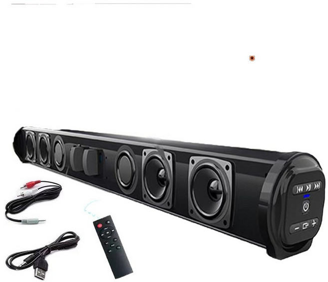 유선 및 무선 블루투스 호환 TV 자동차 사운드바 홈 서라운드 PC 극장 컴퓨터 스피커용, 5.10