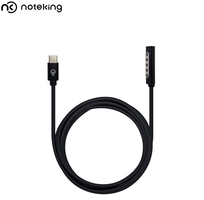 서피스 RT 프로 1 2 충전 케이블 12V 15V 3A 전용 USB C타입 TO DC 변환 젠더 잭 팁, 1개