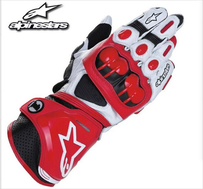 글러브 장갑 GPX 방수 알파인스타즈 충전식 대행 배팅 레이싱 라이딩, 1개, GP 레드 앤 화이트 터치스크린
