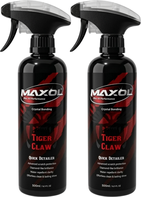 맥쏠 타이거 클루 퀵 디테일러 물왁스 광택제, 2개, 500ml