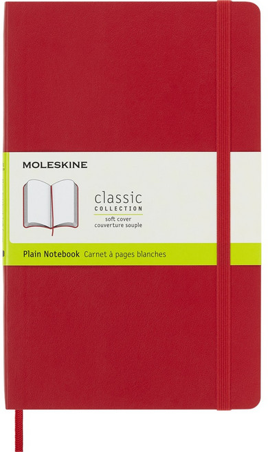 MOLESKINE 經典軟皮空白筆記本, 紅, 1個