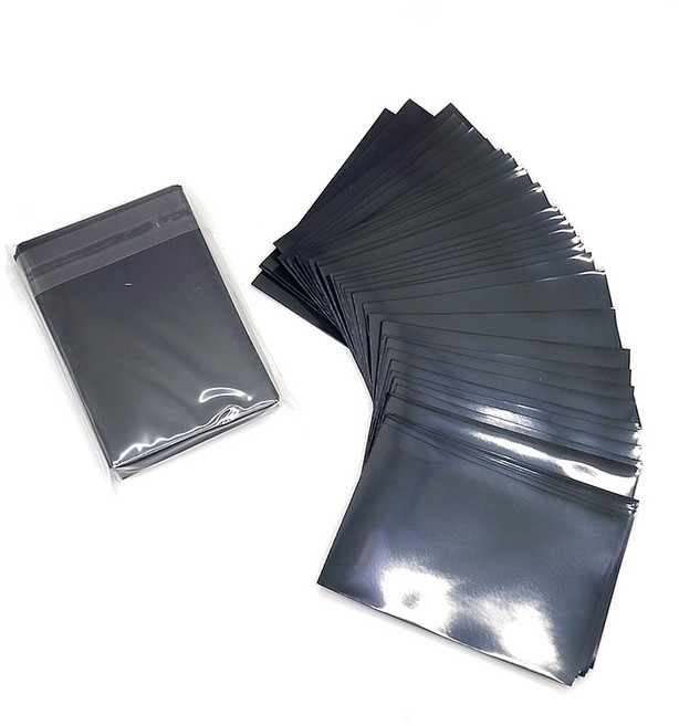 포레스 카드용 슬리브 아이돌 포토카드 포카보관 카드보관 투명 블랙 OPP 50매, 블랙(91x61) 50장