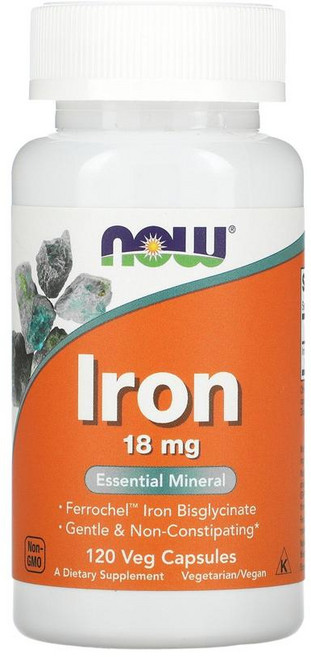 나우푸드 철분 18mg 120정, 1개