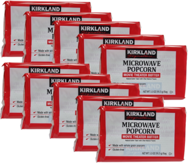 커클랜드 시그니춰 전자렌지팝콘 93g /안주 코스트코, 93.5g, 10개