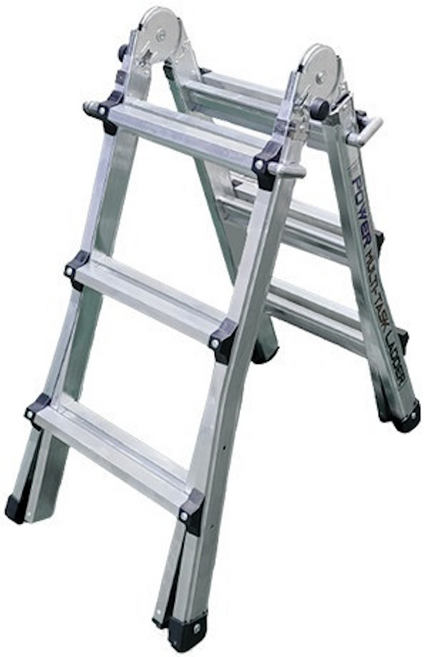 사다리나라 LS 이중 알루미늄 사다리 A형 H형, 3단, 1개