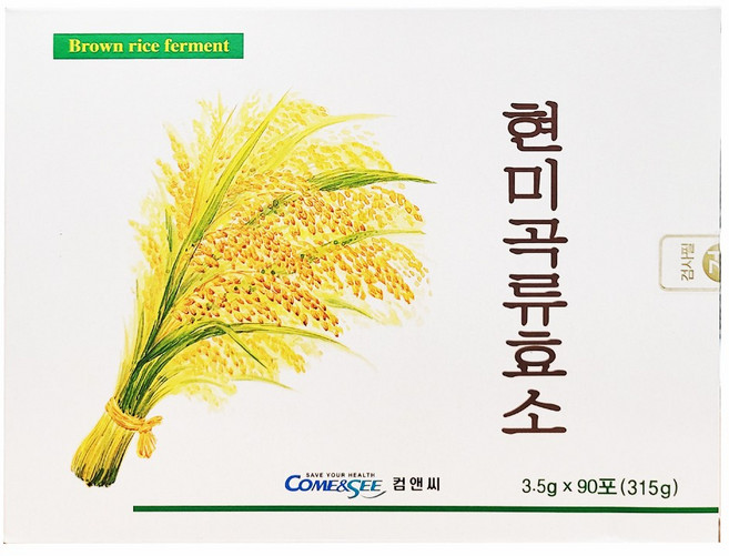 컴앤씨 현미곡류효소 3.5gX90포/월분, 3.5g, 1개