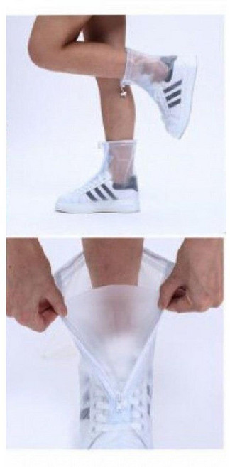 방수 신발 커버 미끄럼 방지 제니오숲, XXL 31.5cm, 화이트 2개