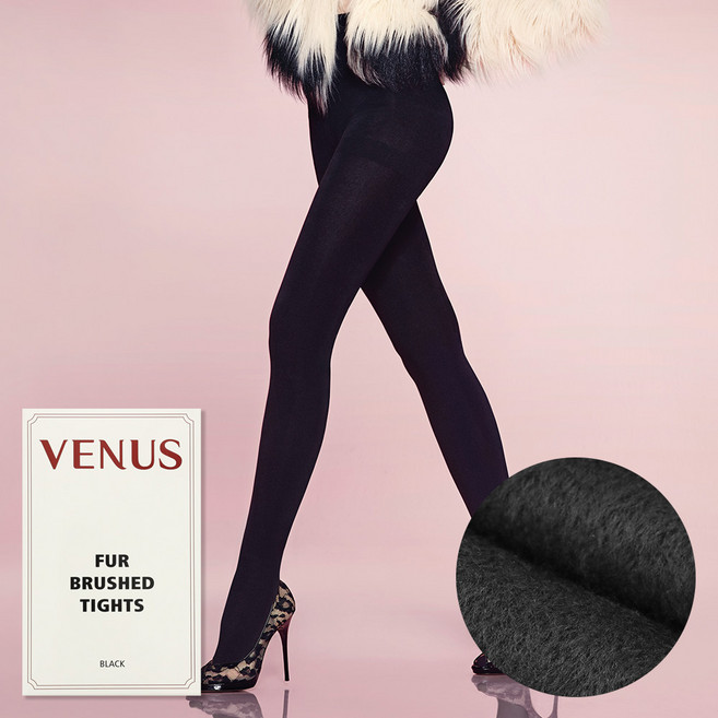 [비너스] 융기모 스타킹 기모 고탄력 겨울 퍼기모 학생 승무원 방한용 타이즈