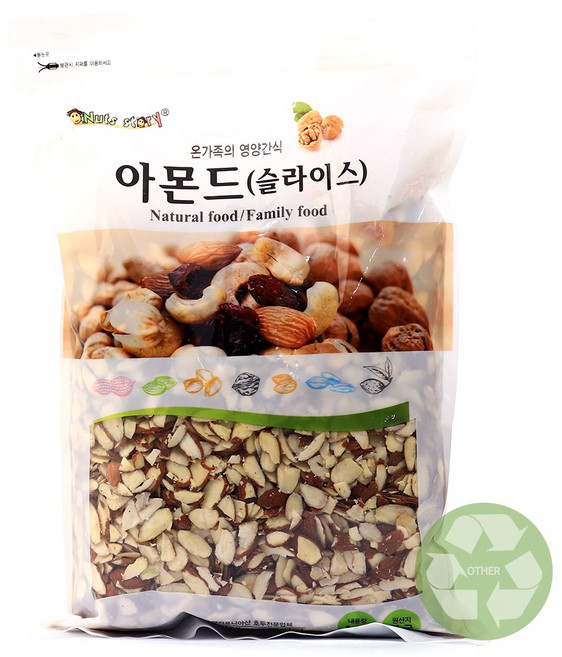 푸드올마켓_ 너츠스토리 아몬드(슬라이스) 1kg, 1개