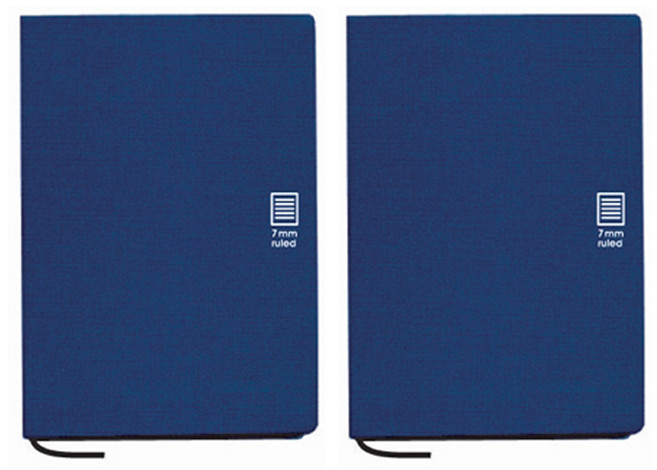 모닝글로리 7000 레자 양장노트 20절, 네이비, 2개