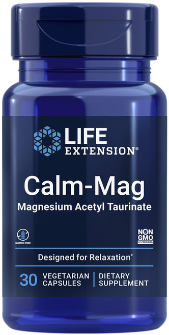 LIFE EXTENSION 乙醯牛磺酸鎂素食膠囊, 1罐, 30顆